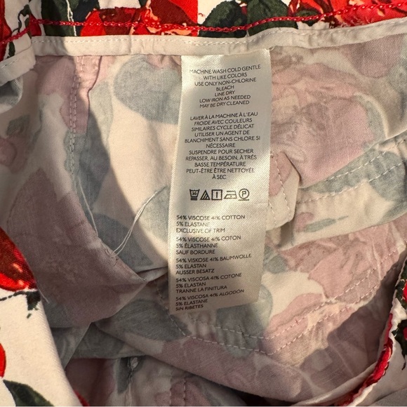Maeve The Colette Shorts Red Rose Size 32 - Picture 6 of 7